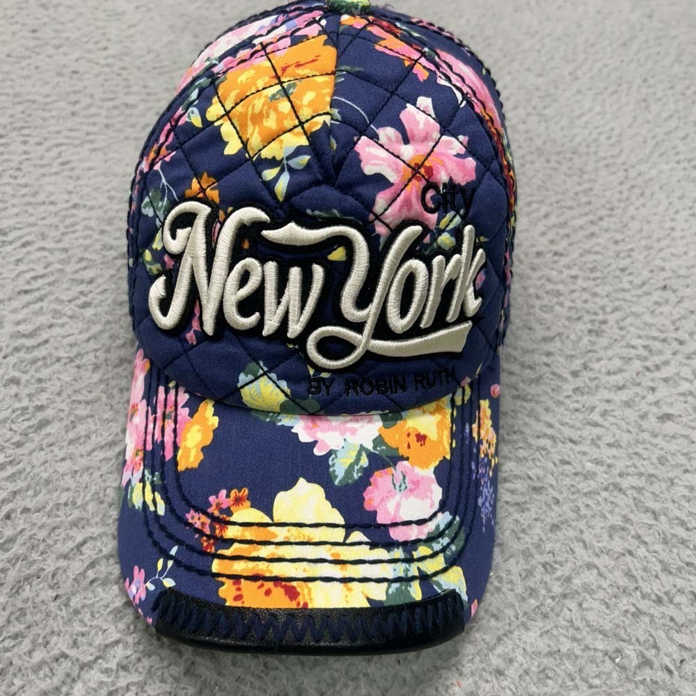 New York Hat Women Baseball Cap One Size Robin Ruth Quilted Snapback